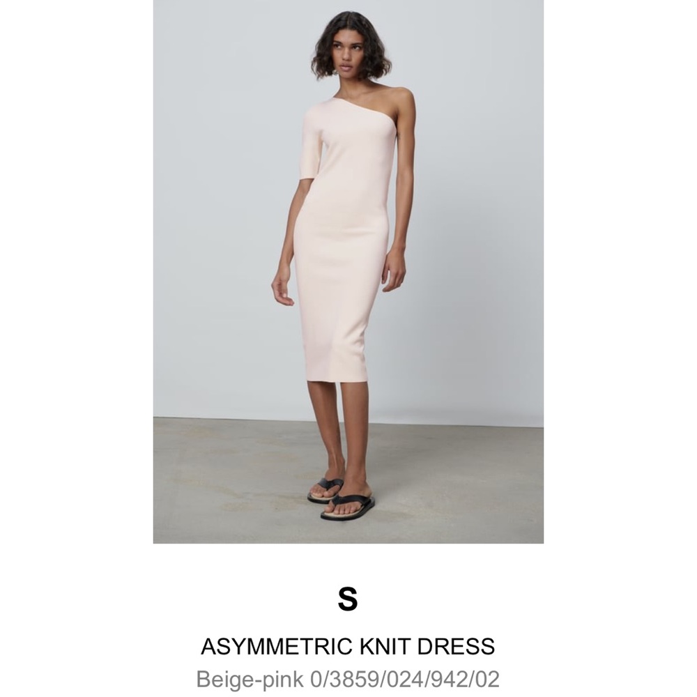 Zara one sleeve dress